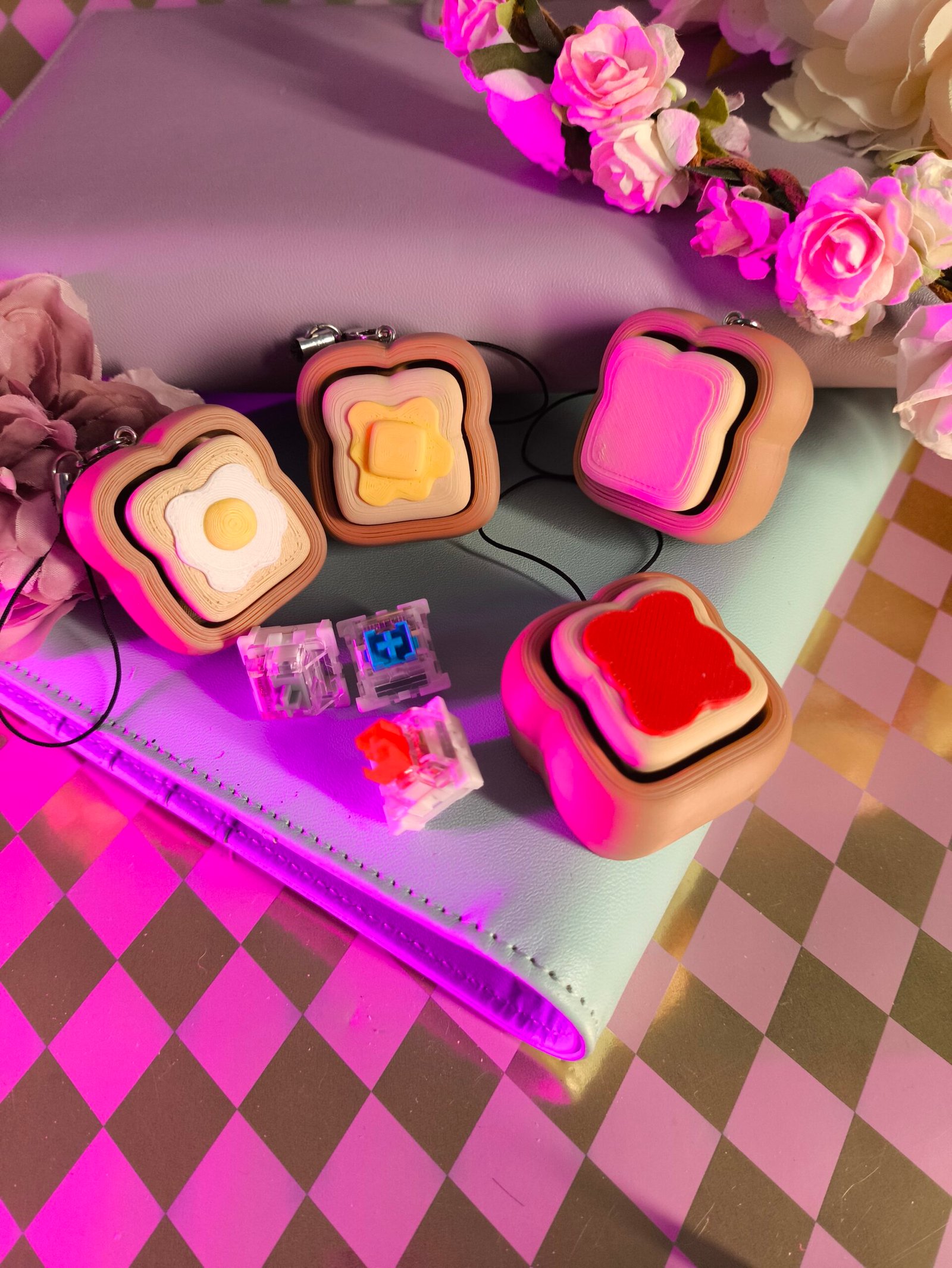 Clicker Toast Porte-clé